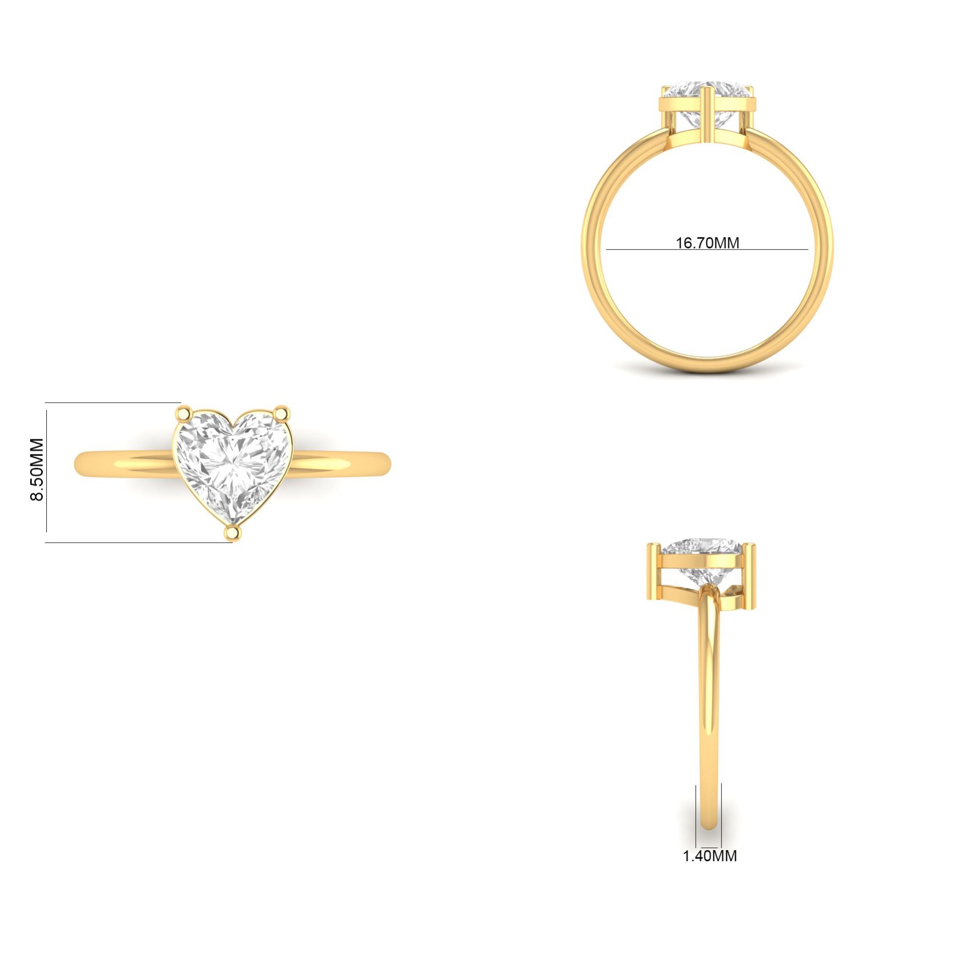 Heart Shape Moissanite...