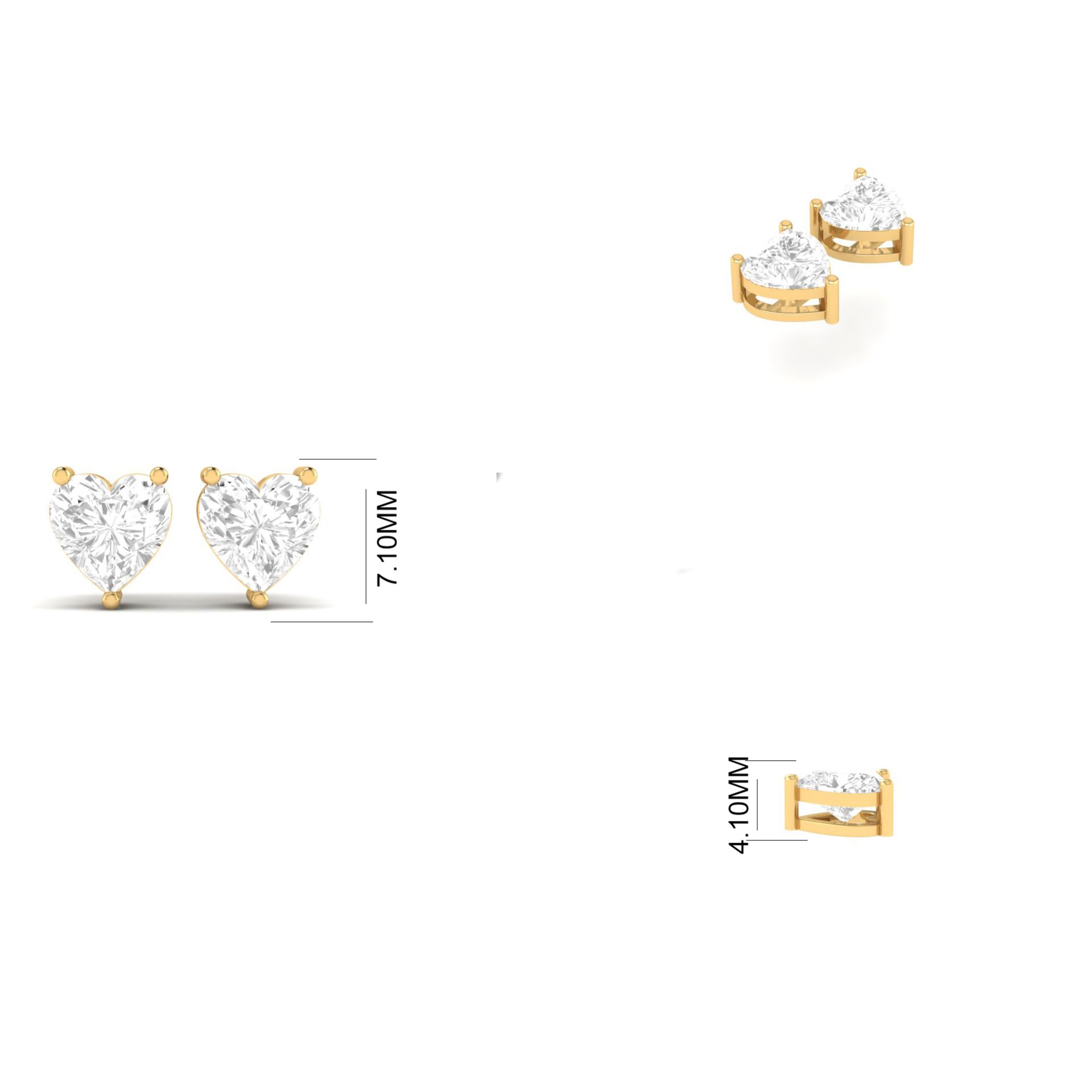 Heart Shape Emerald St...