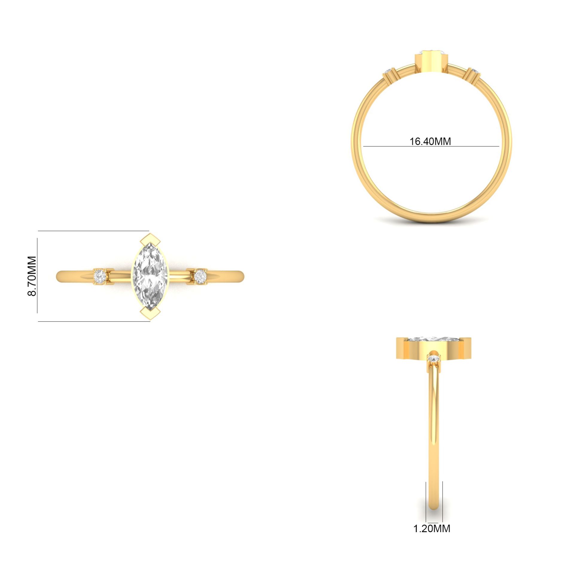 Solitaire Engagement M...