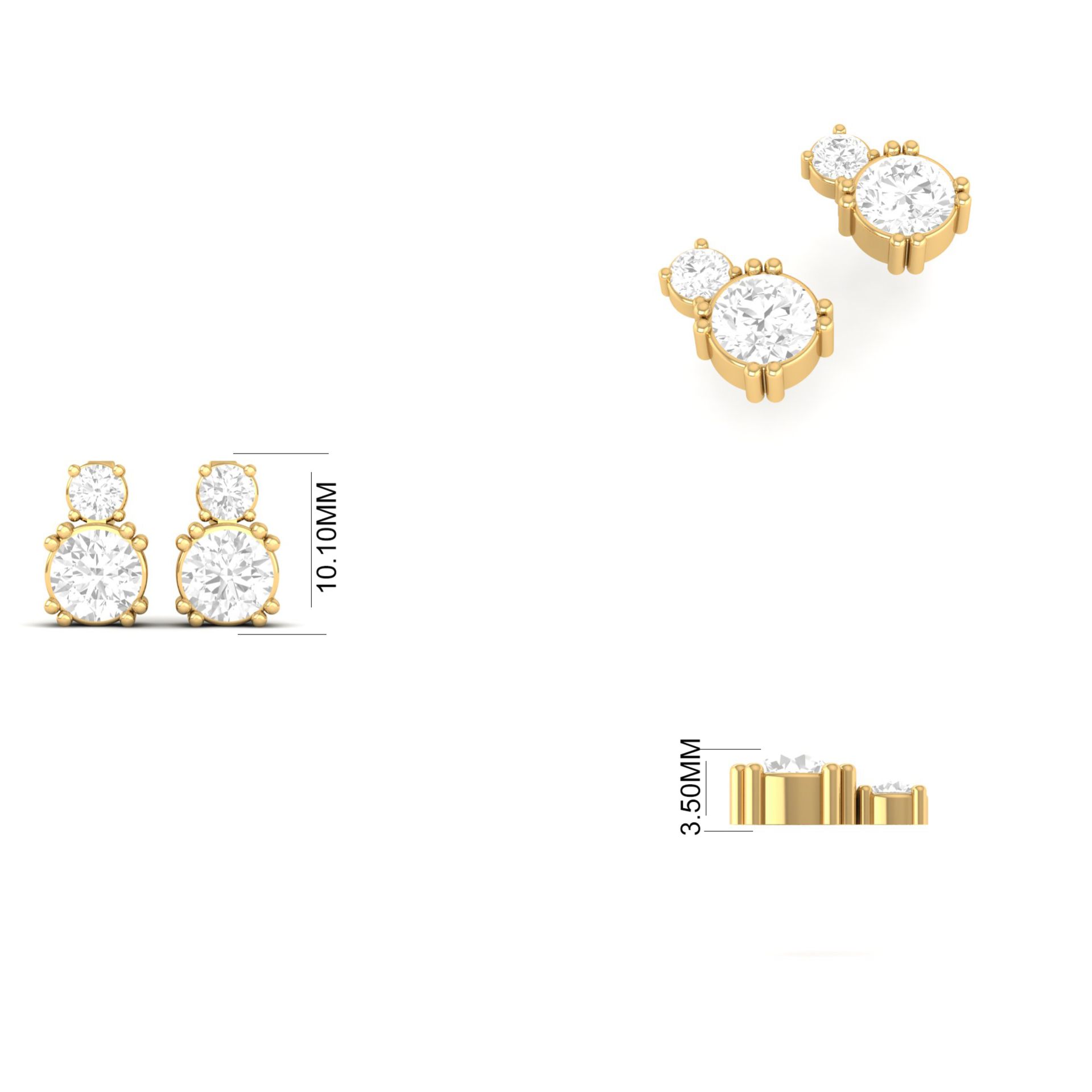 Double Round Diamond S...