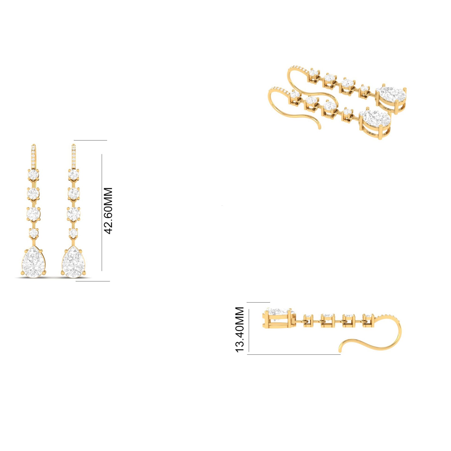 Long Teardrop Diamond ...