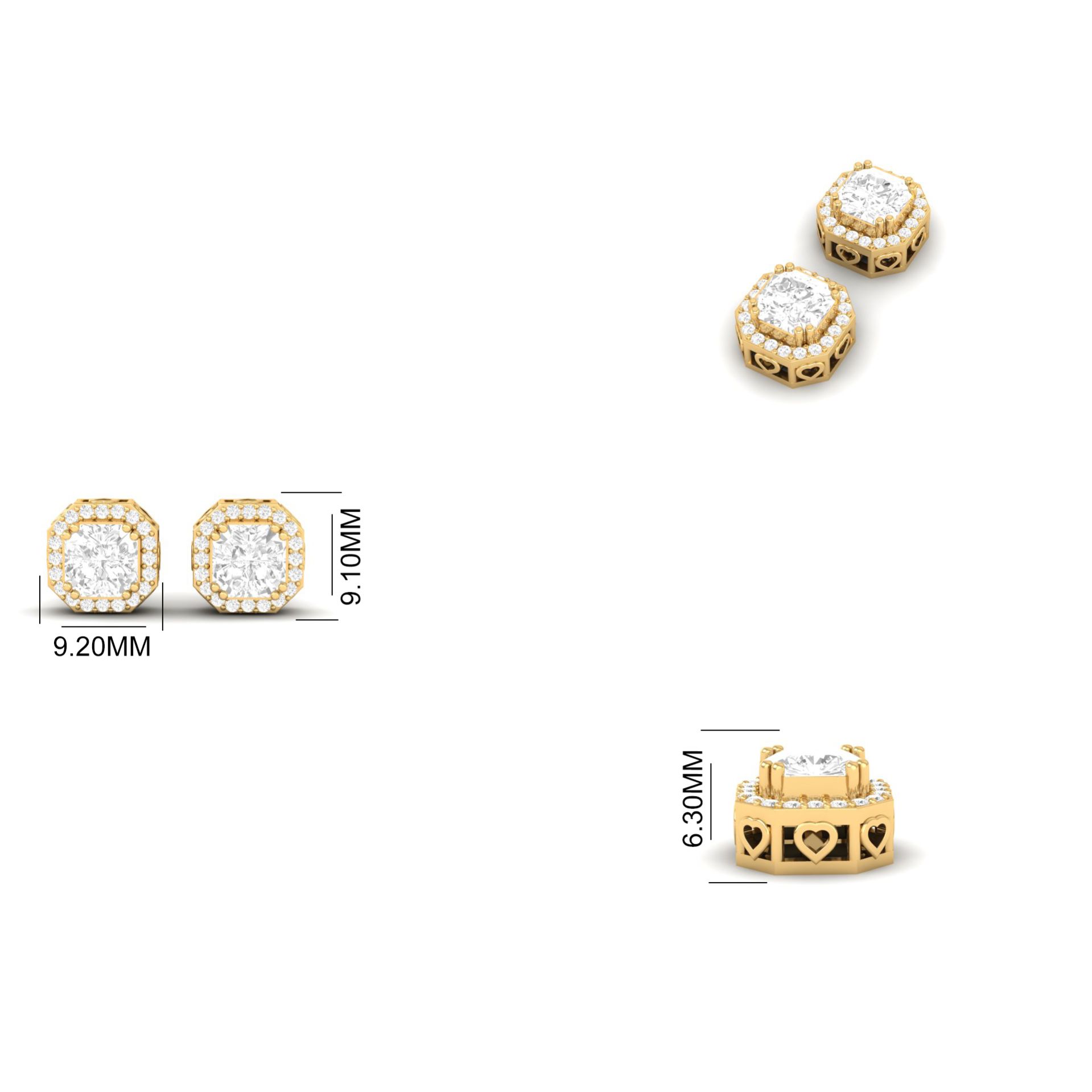 Cushion Cut Moissanite...