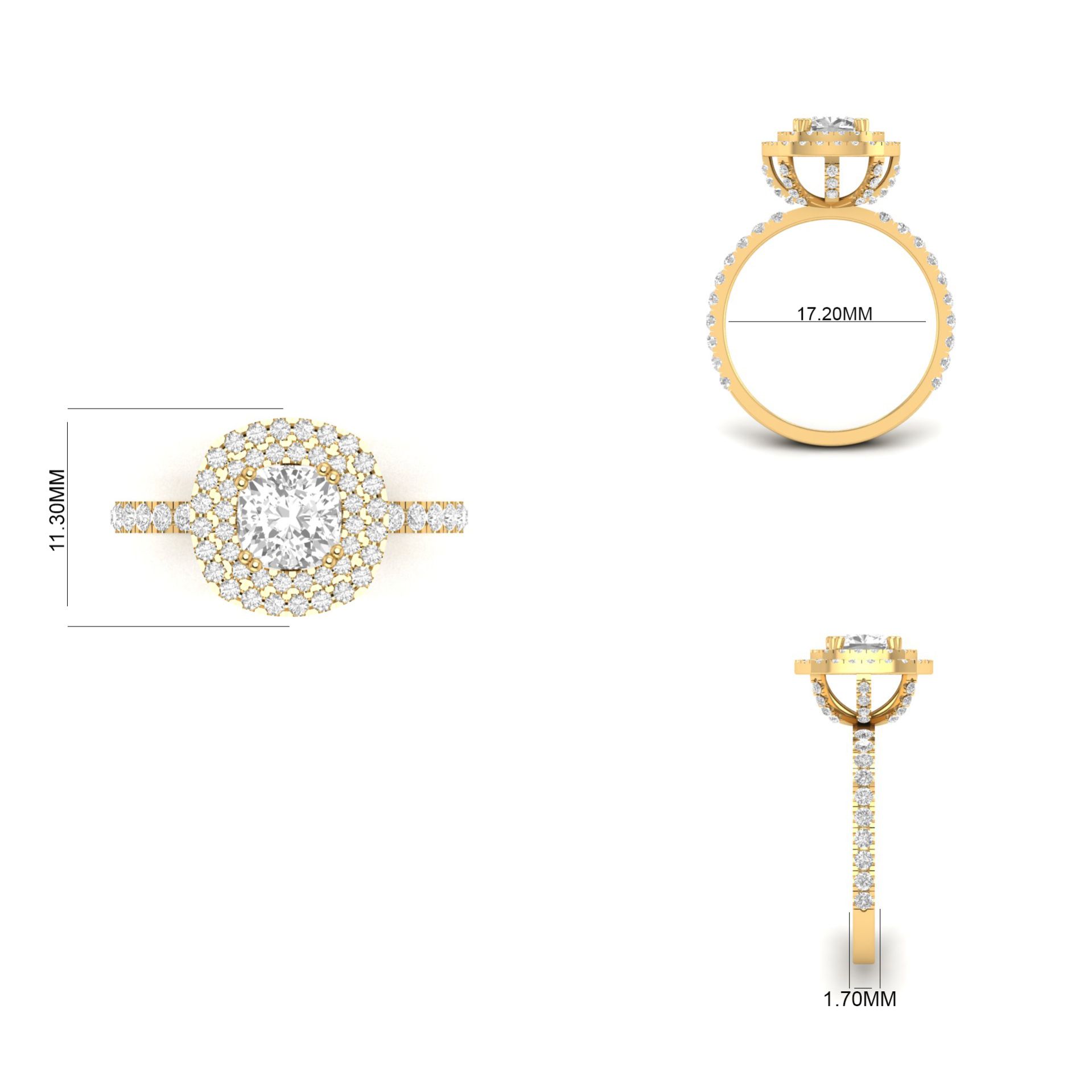 Cushion Cut Moissanite...