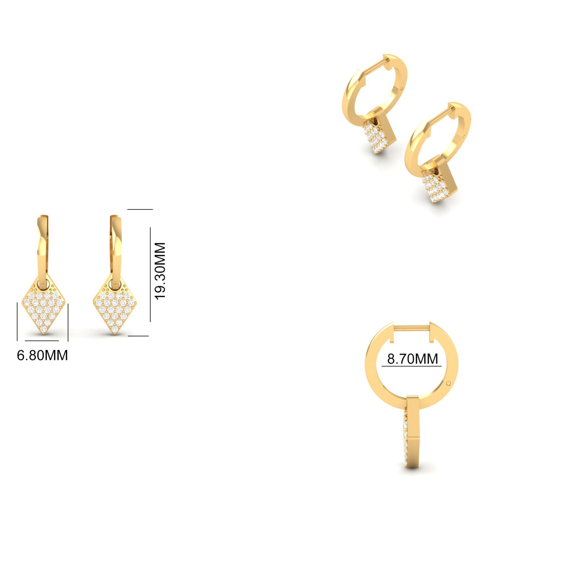 Geometric Moissanite D...