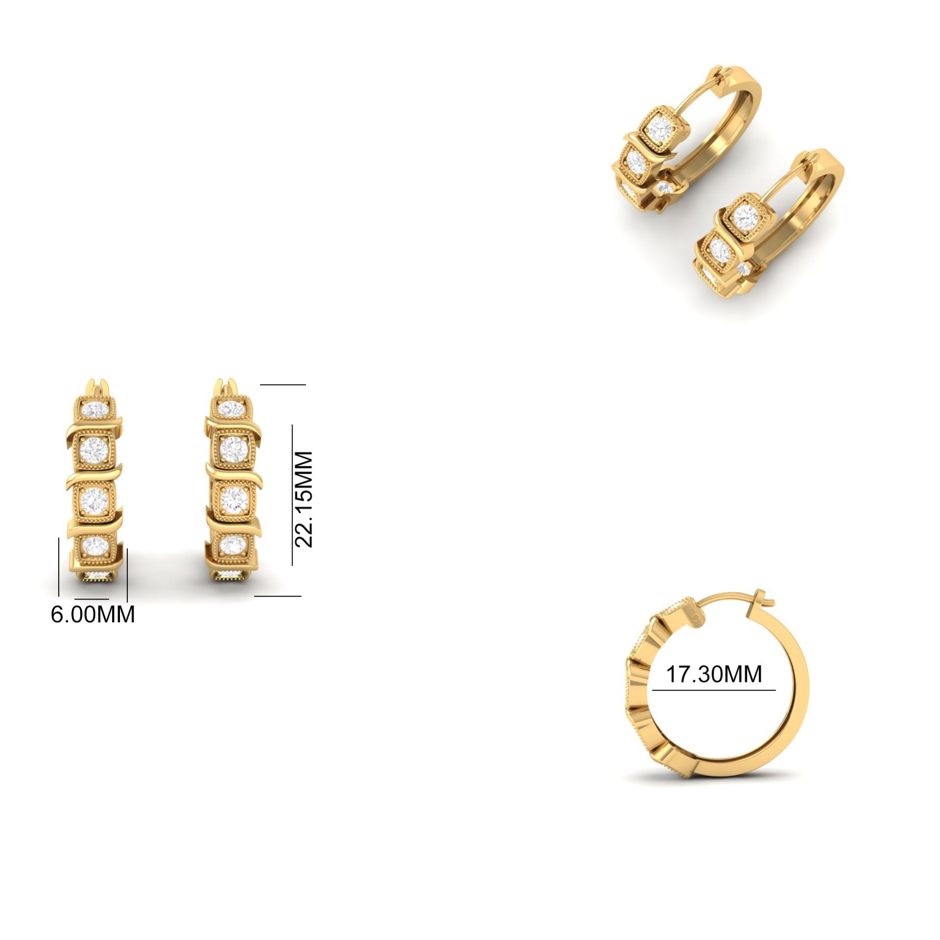 Geometric Moissanite H...