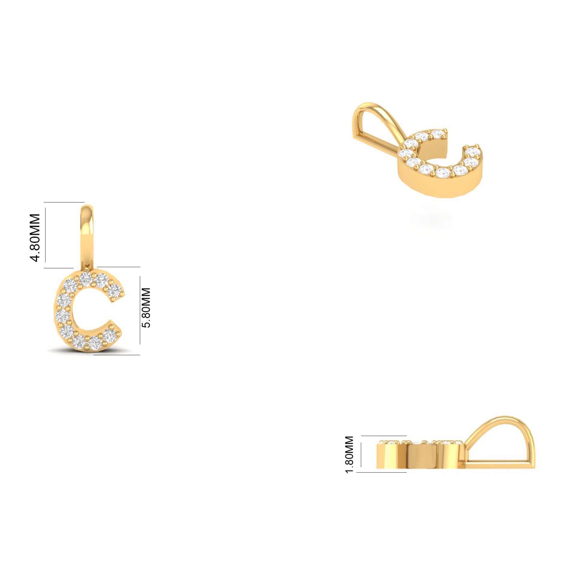 C Initial Diamond Pend...