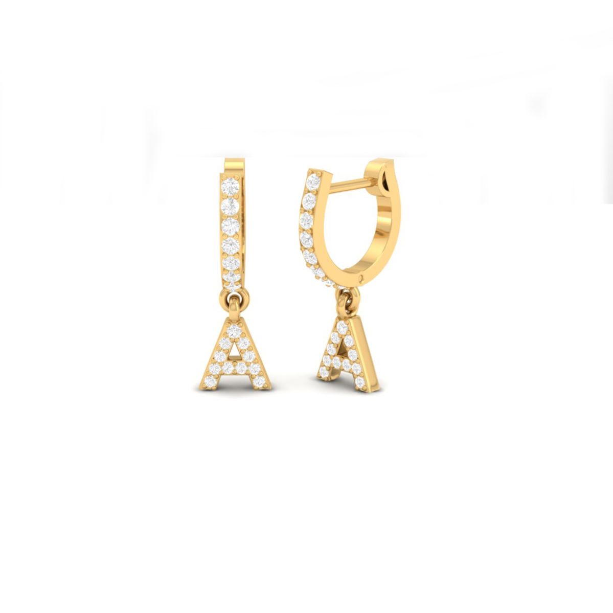 Initial A Moissanite H...