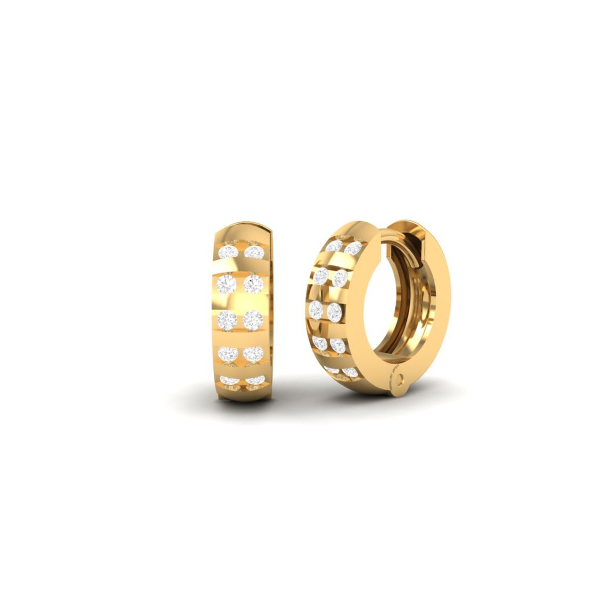 Three Row Diamond Hugg...