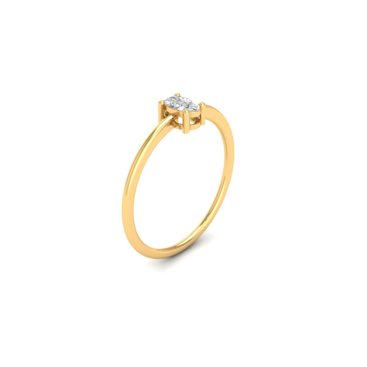 Oval Cut Solitaire Eng...