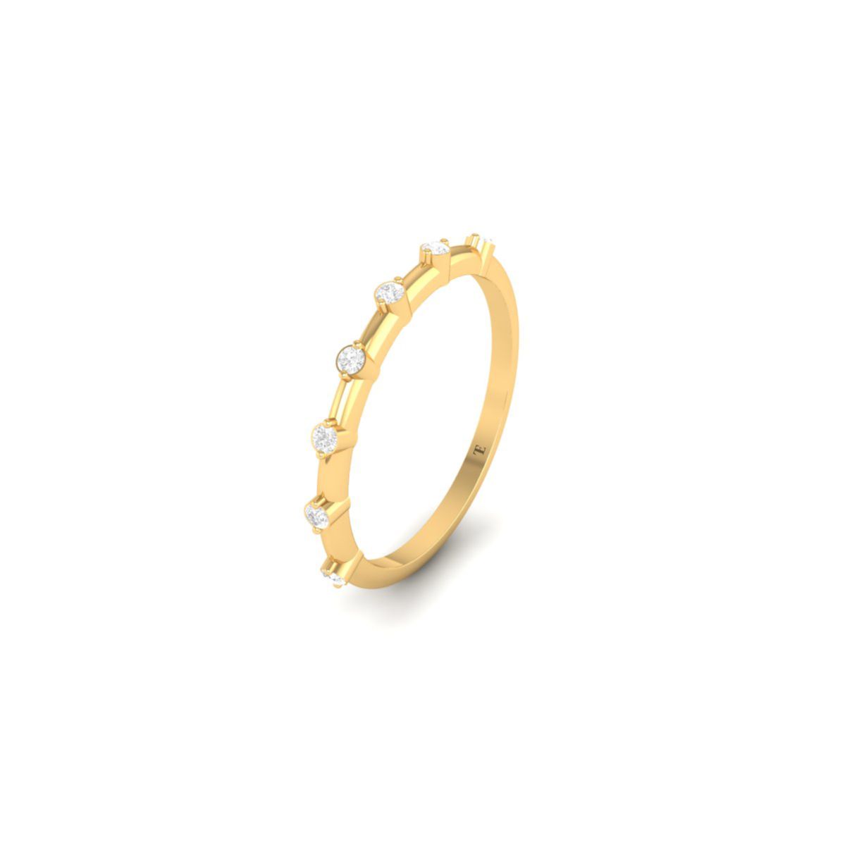 Dainty Moissanite Dot ...