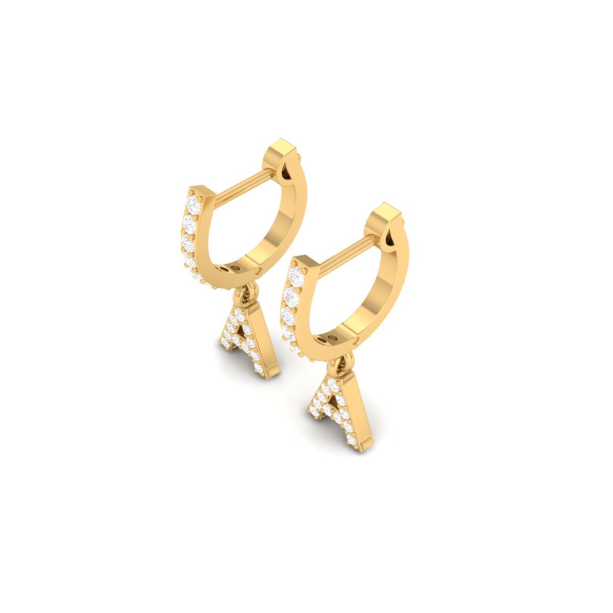 Initial A Moissanite H...