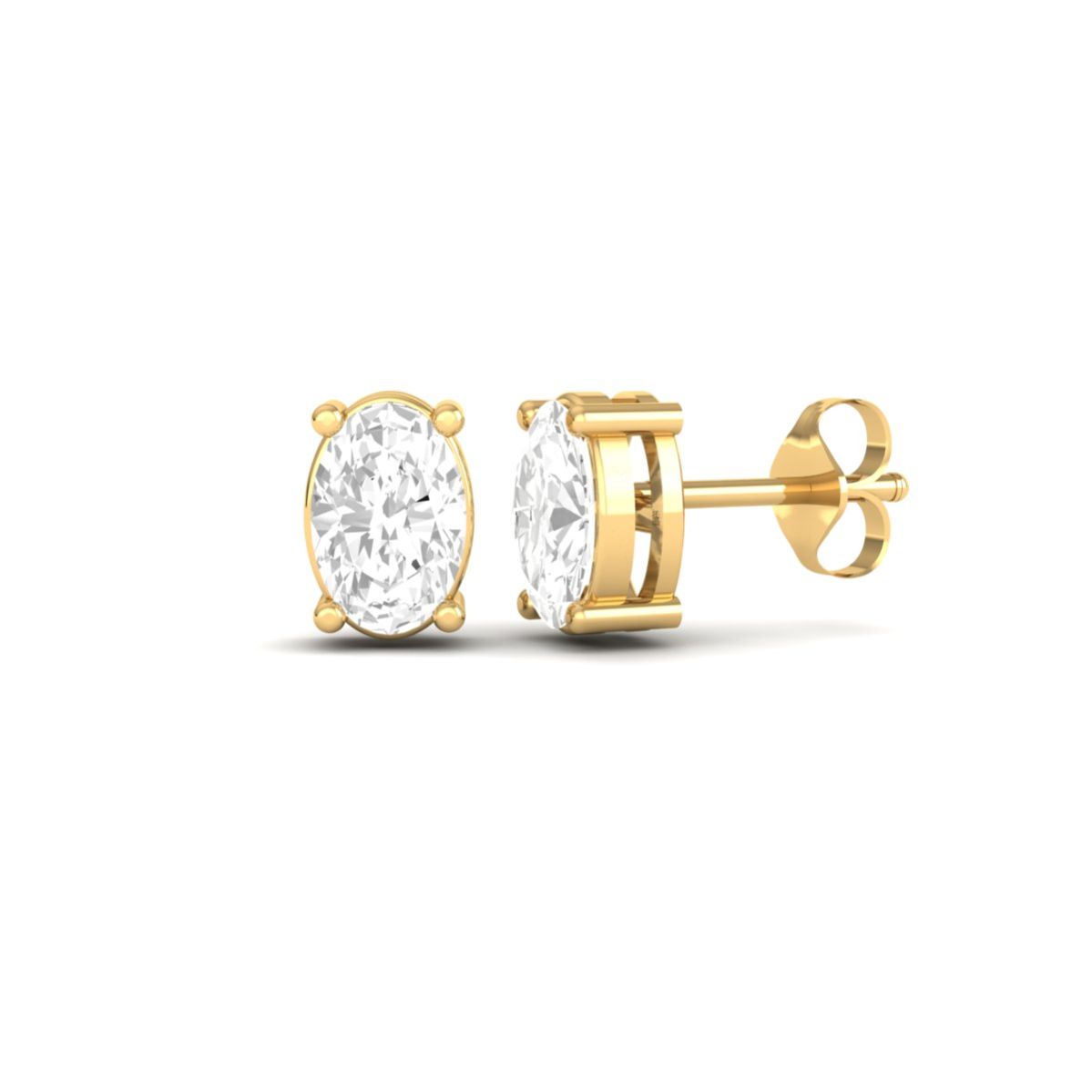 Oval Solitaire Diamond...