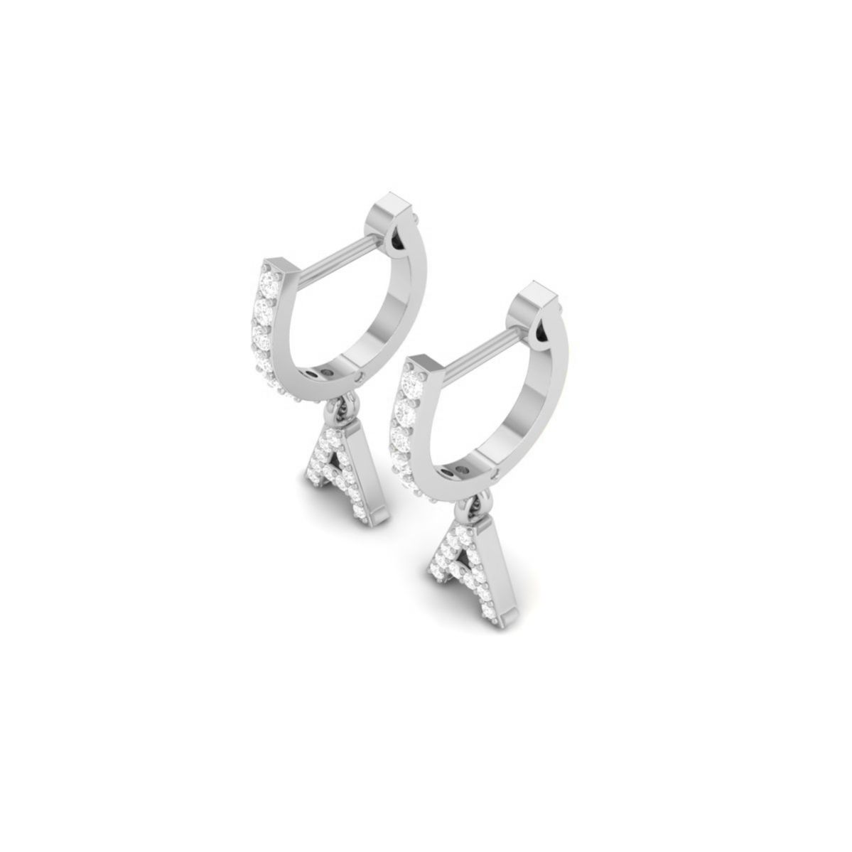 Initial A Moissanite H...