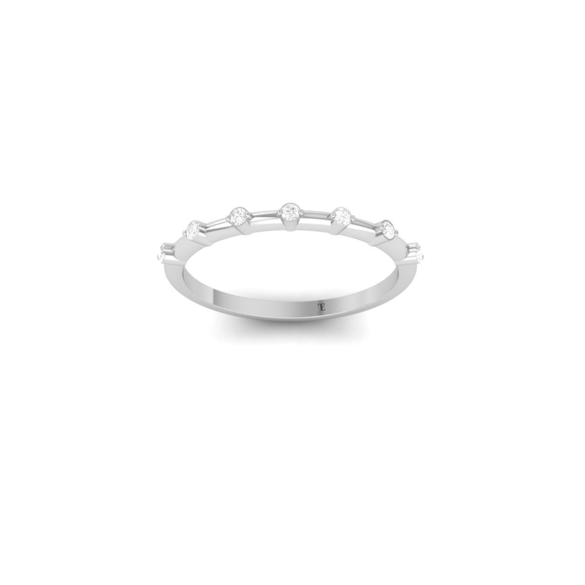 Dainty Moissanite Dot ...