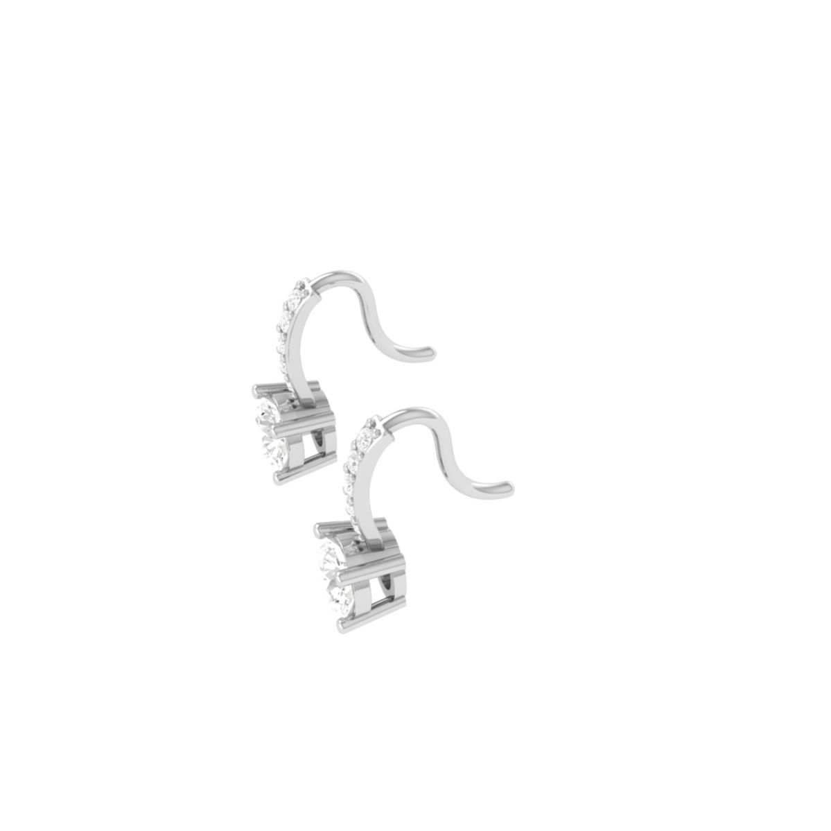 Moissanite Drop Earrin...