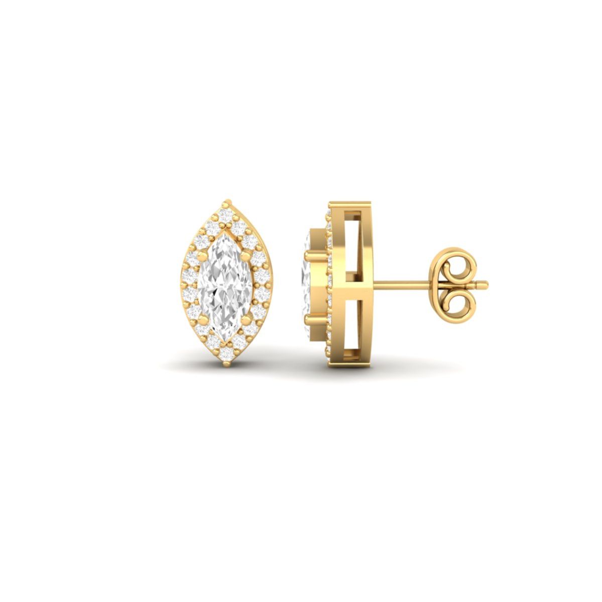 Marquise Cut Moissanit...