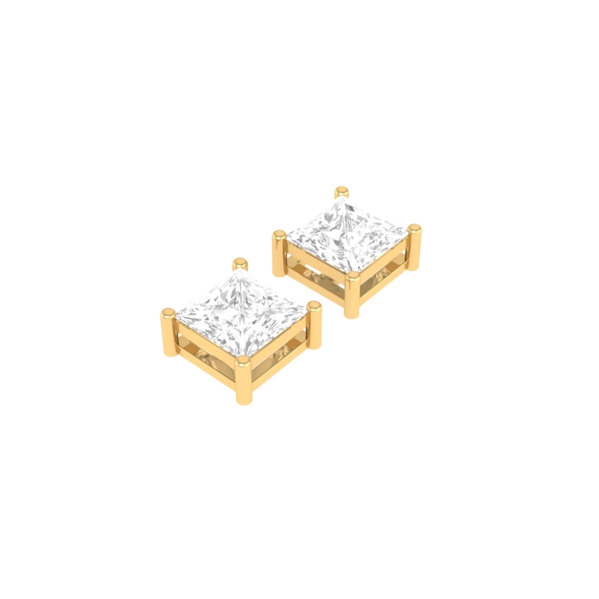 Princess Cut Moissanit...