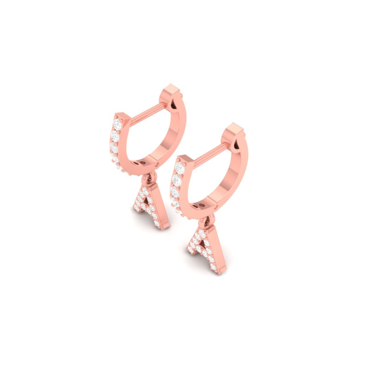 Initial A Moissanite H...