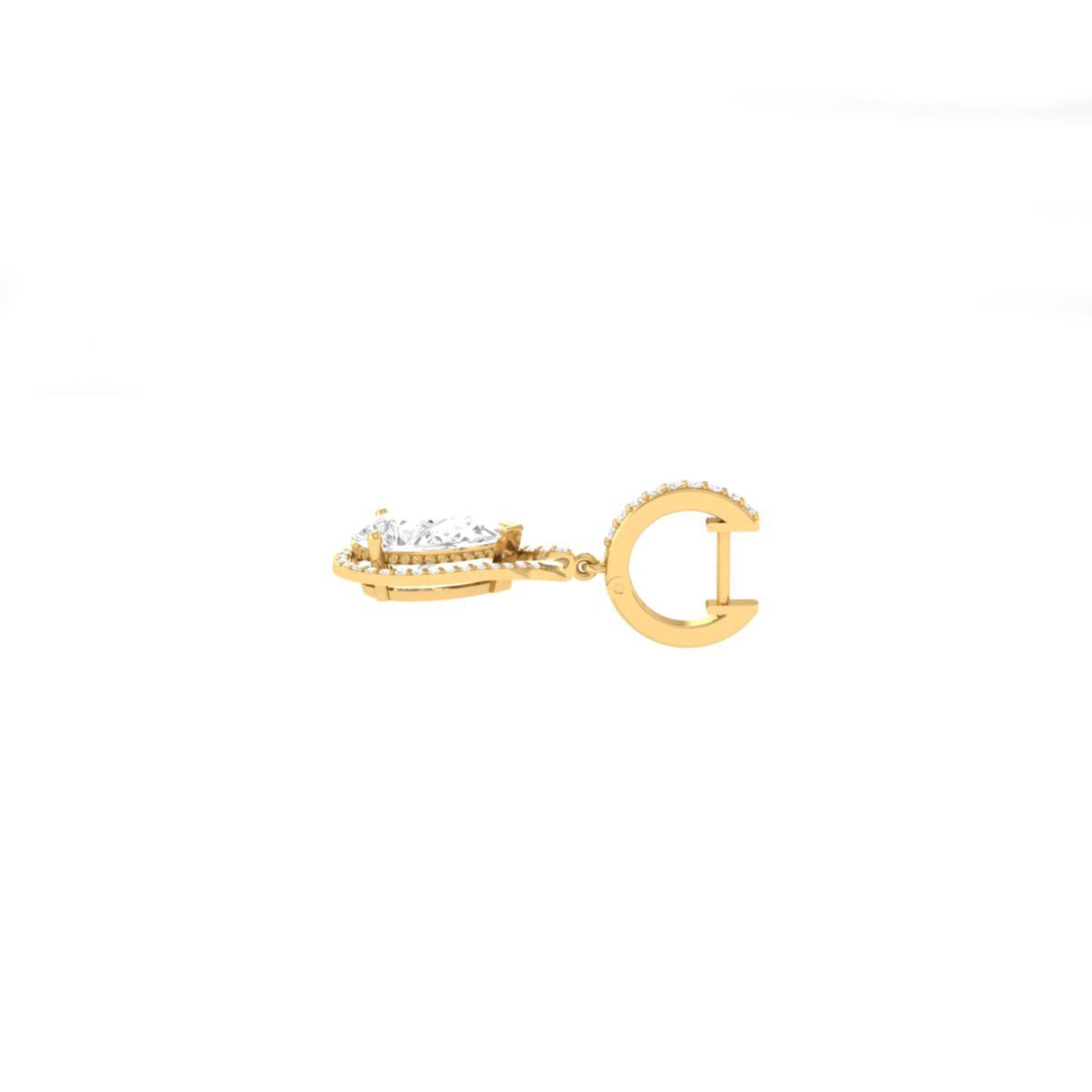 Pear-Shaped Moissanite...