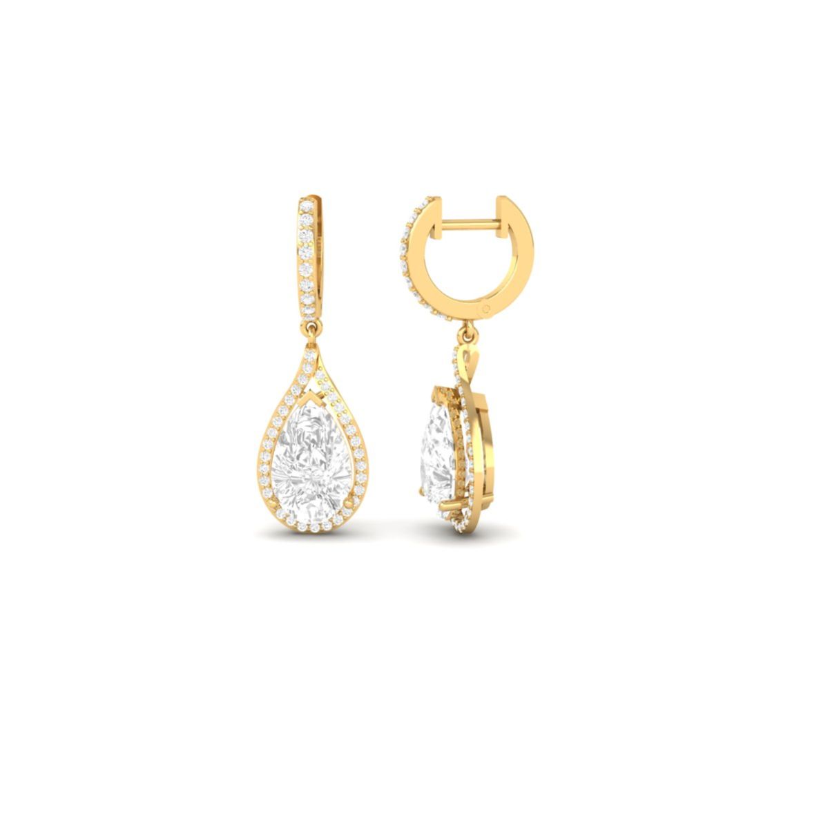 Pear-Shaped Moissanite...