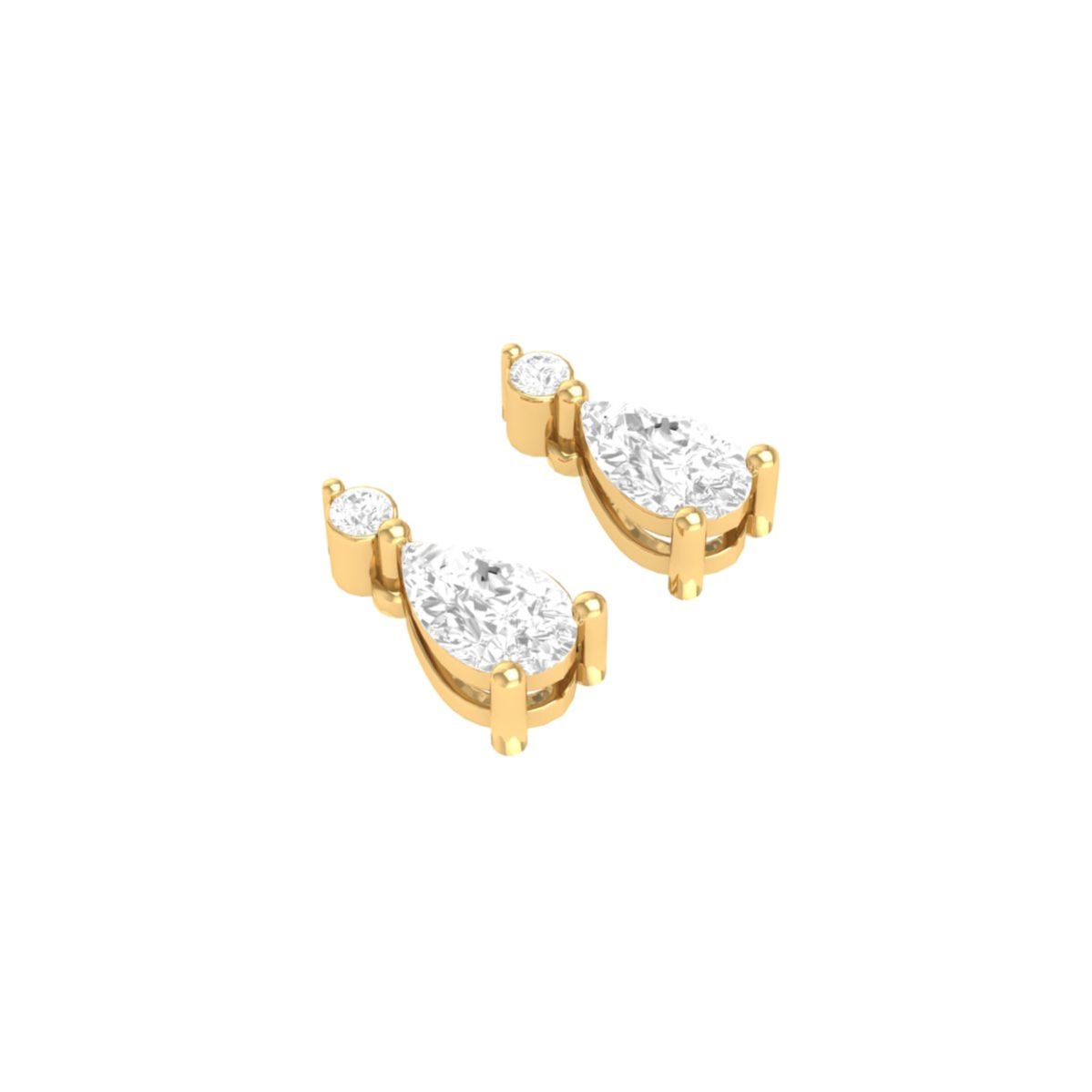 Pear Drop Moissanite E...