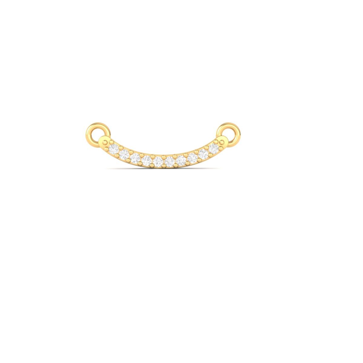 Curved Moissanite Bar ...