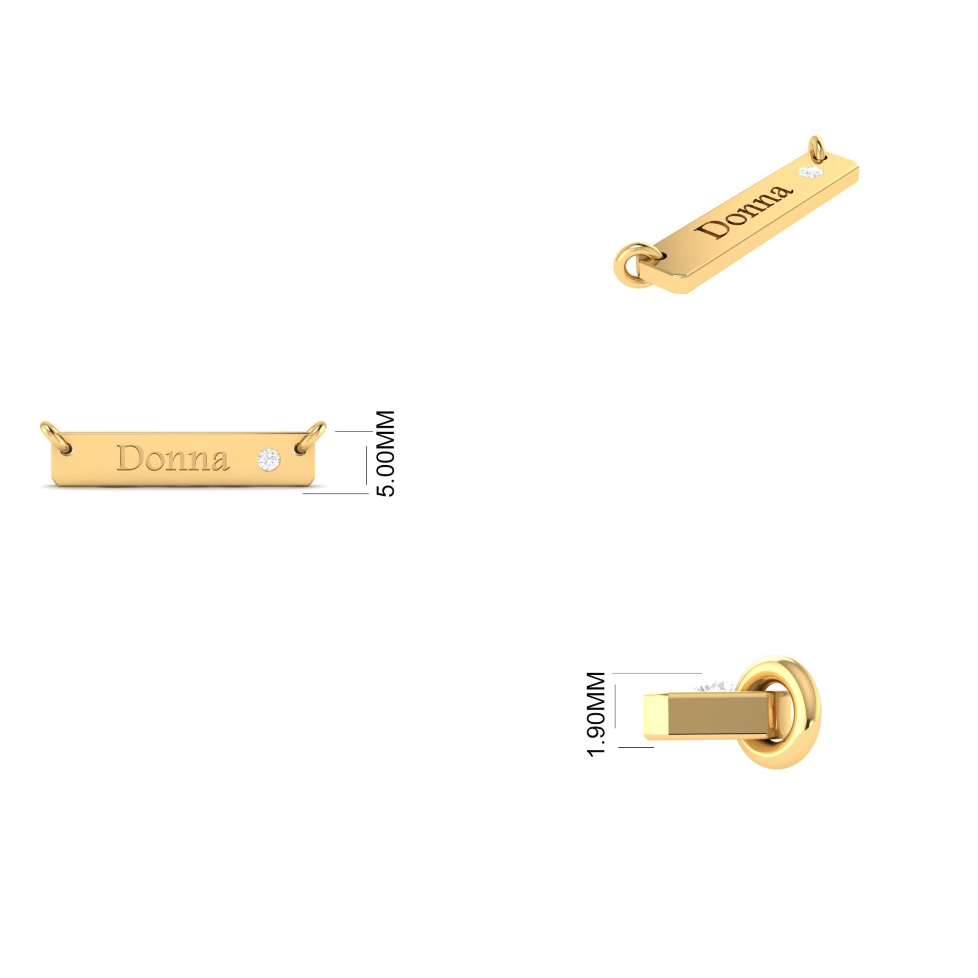 Personalized Gold Bar ...