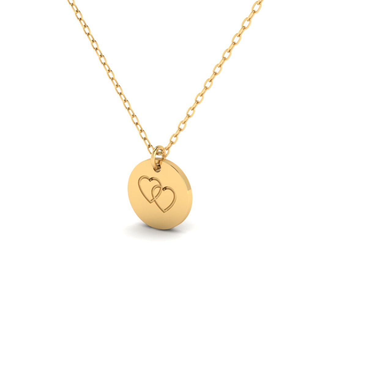 Double Heart Pendant N...