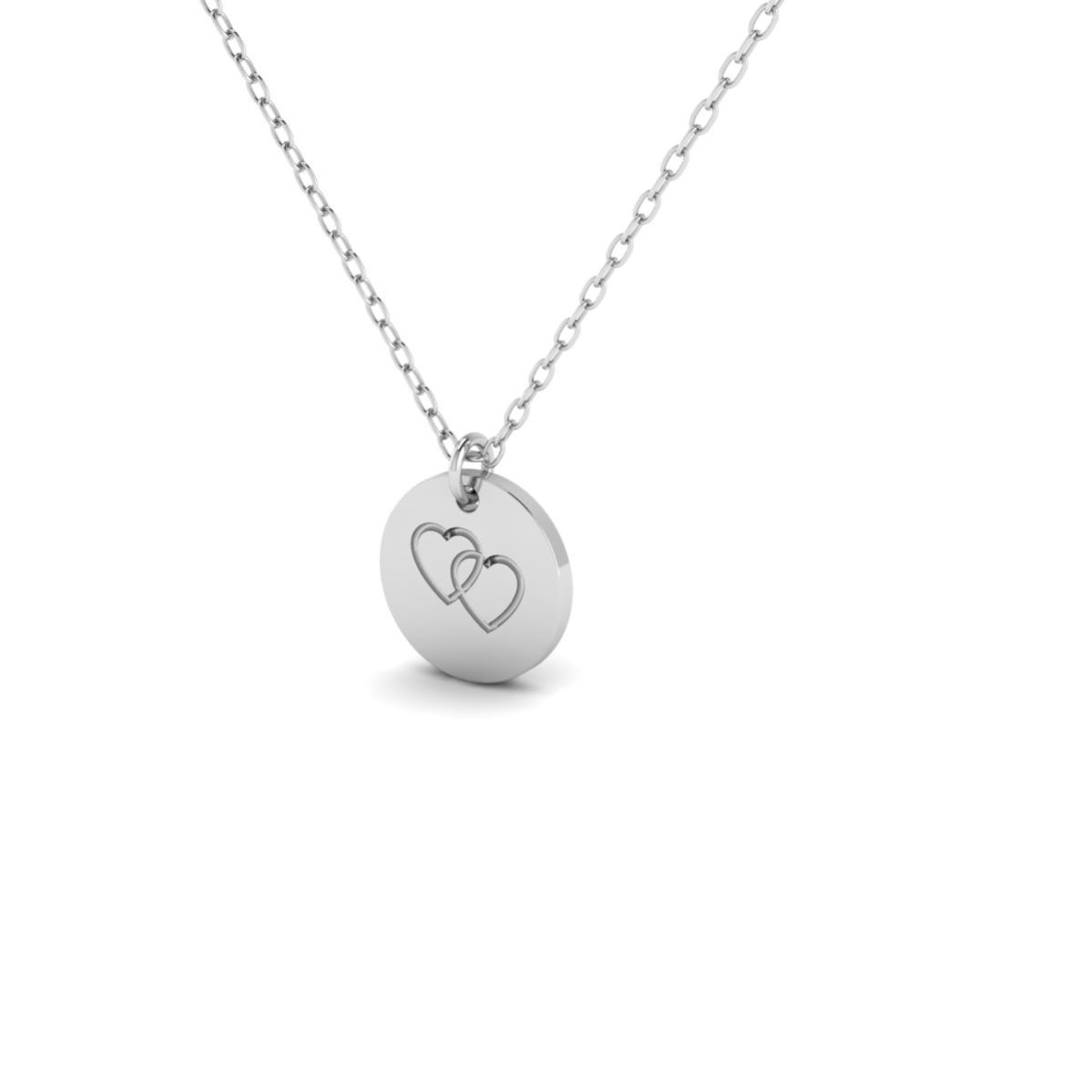 Double Heart Pendant N...