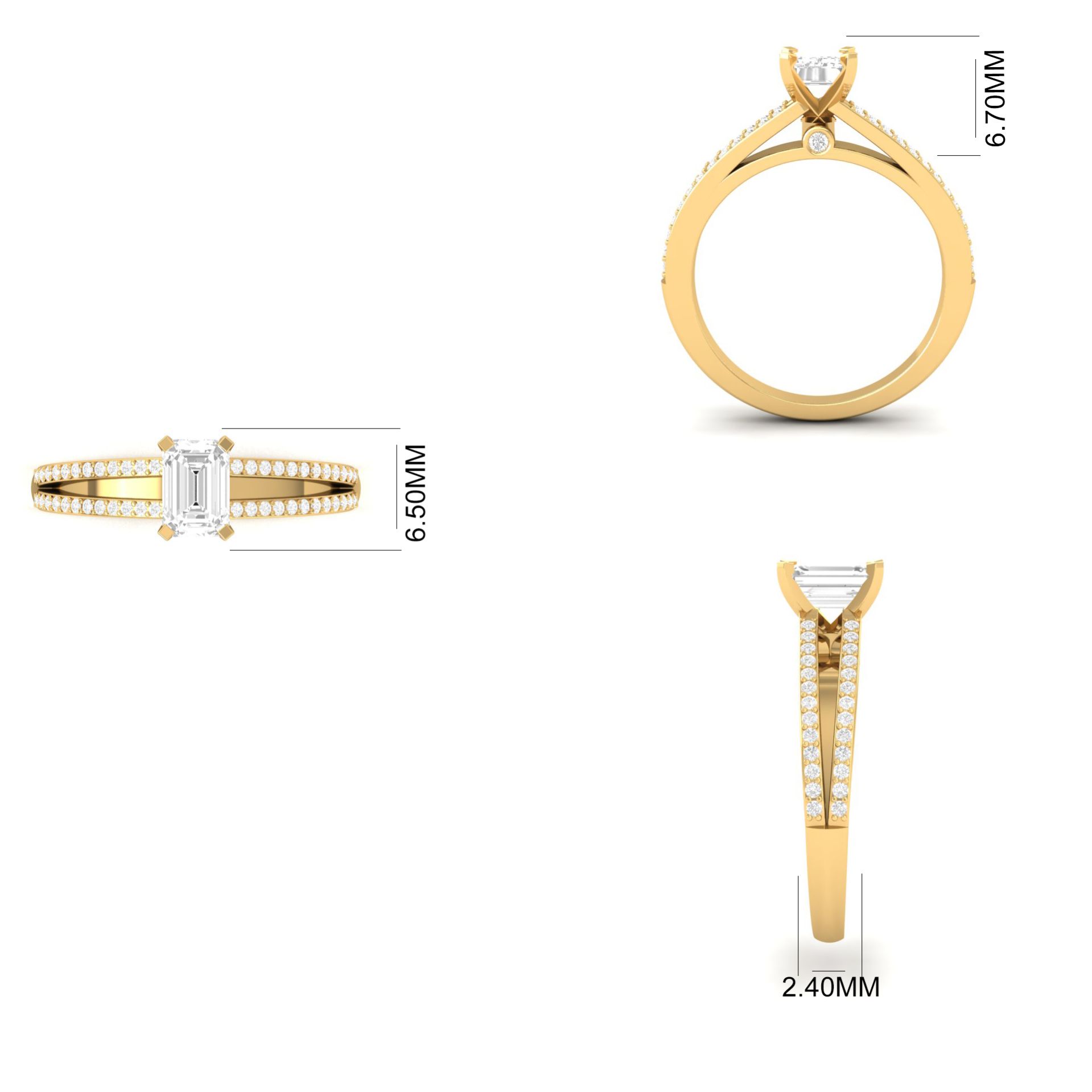 Emerald And Round Cut ...