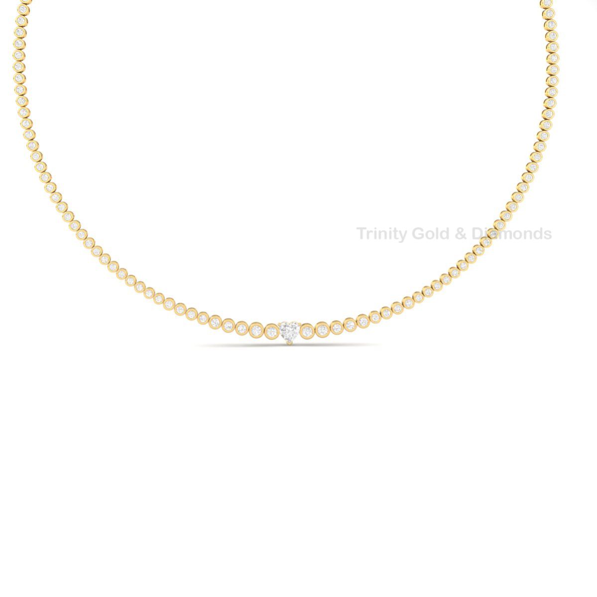 Heart Cut Moissanite T...