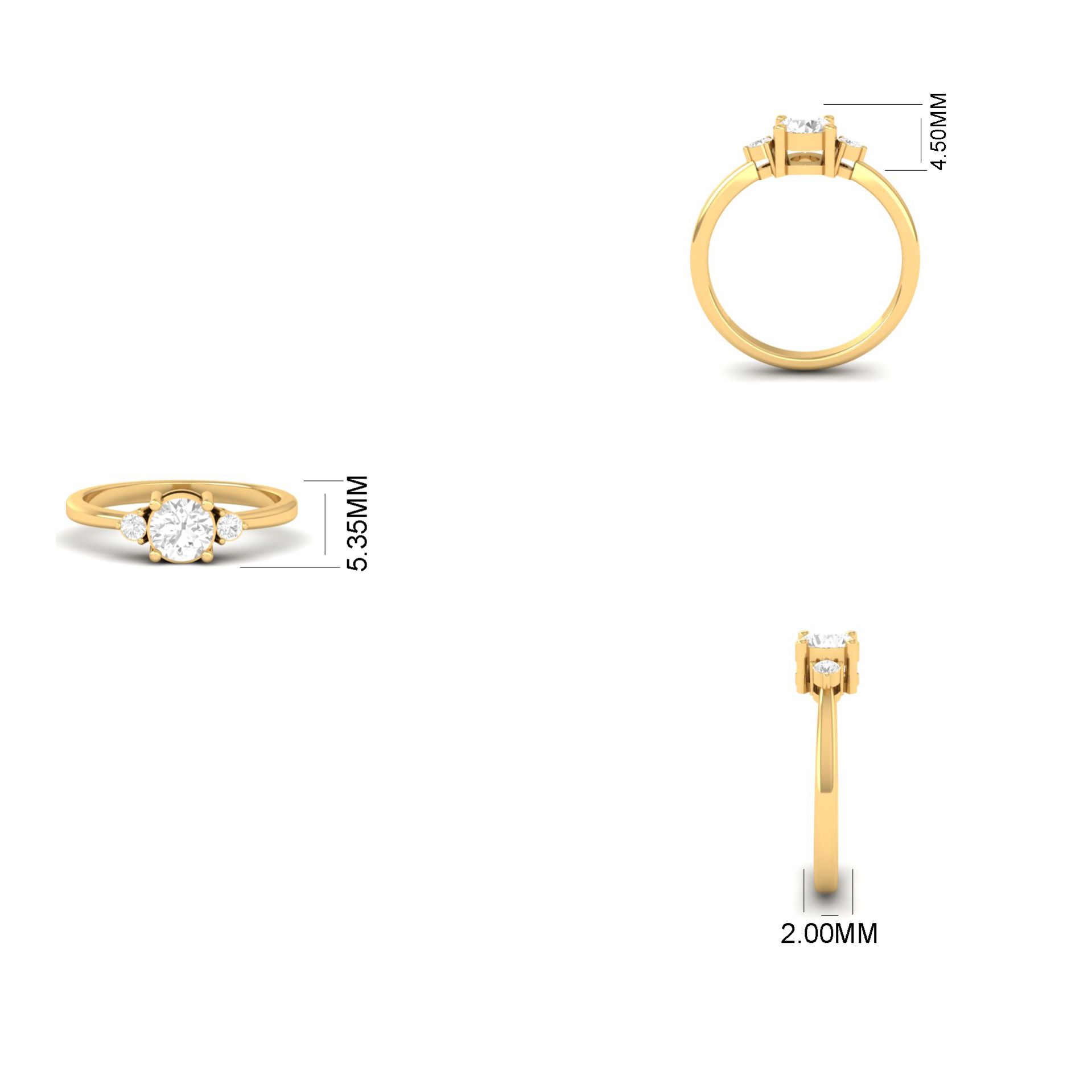 Engagement Three Stone...