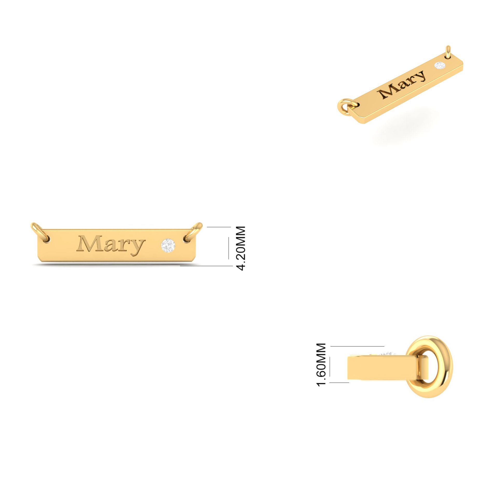 Bar Name Necklace for ...