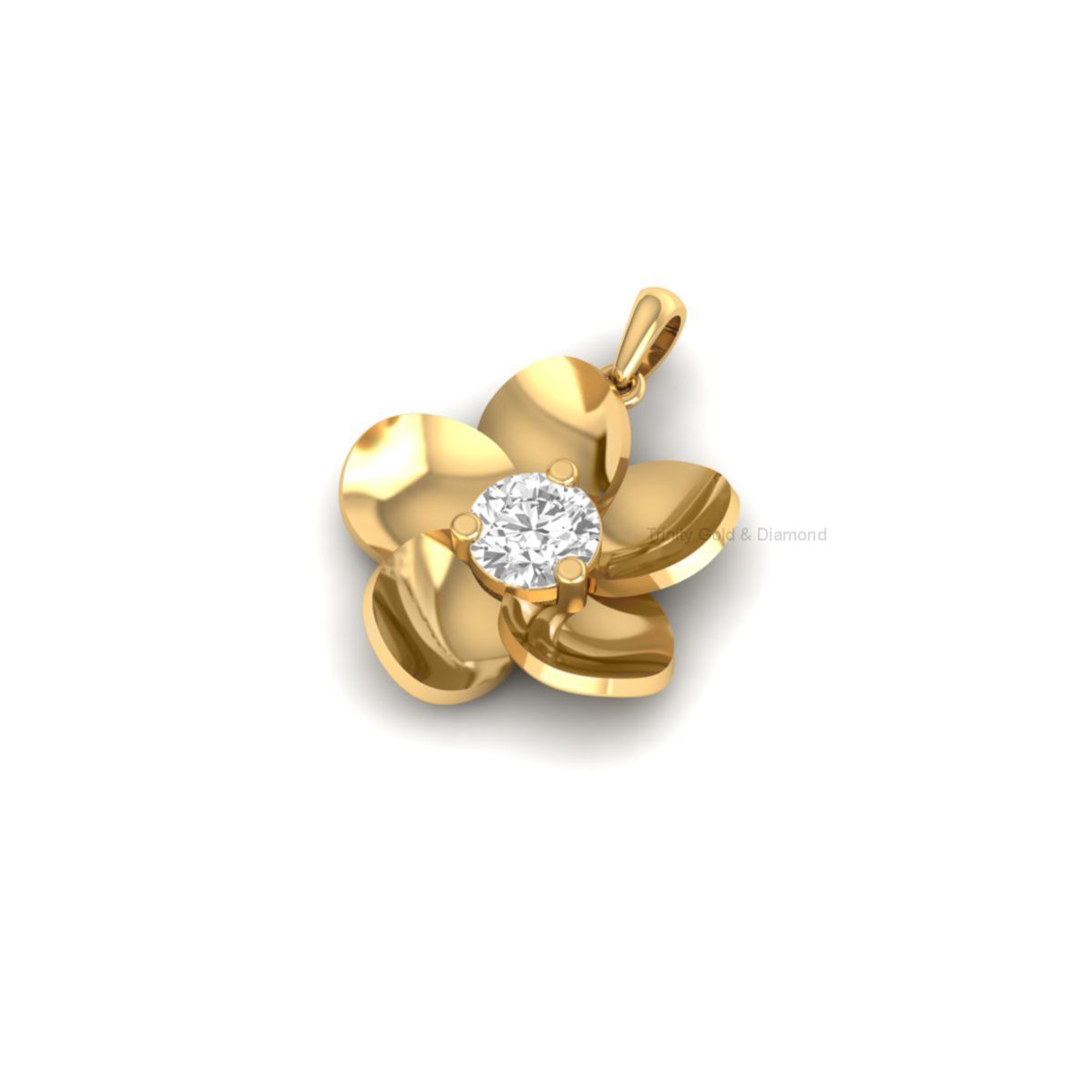 Floral Moissanite Pend...