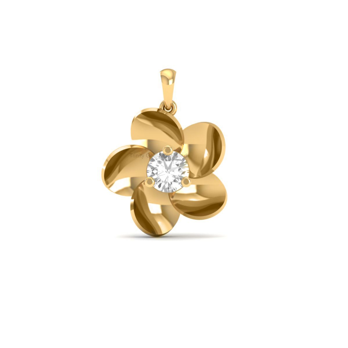 Floral Moissanite Pend...