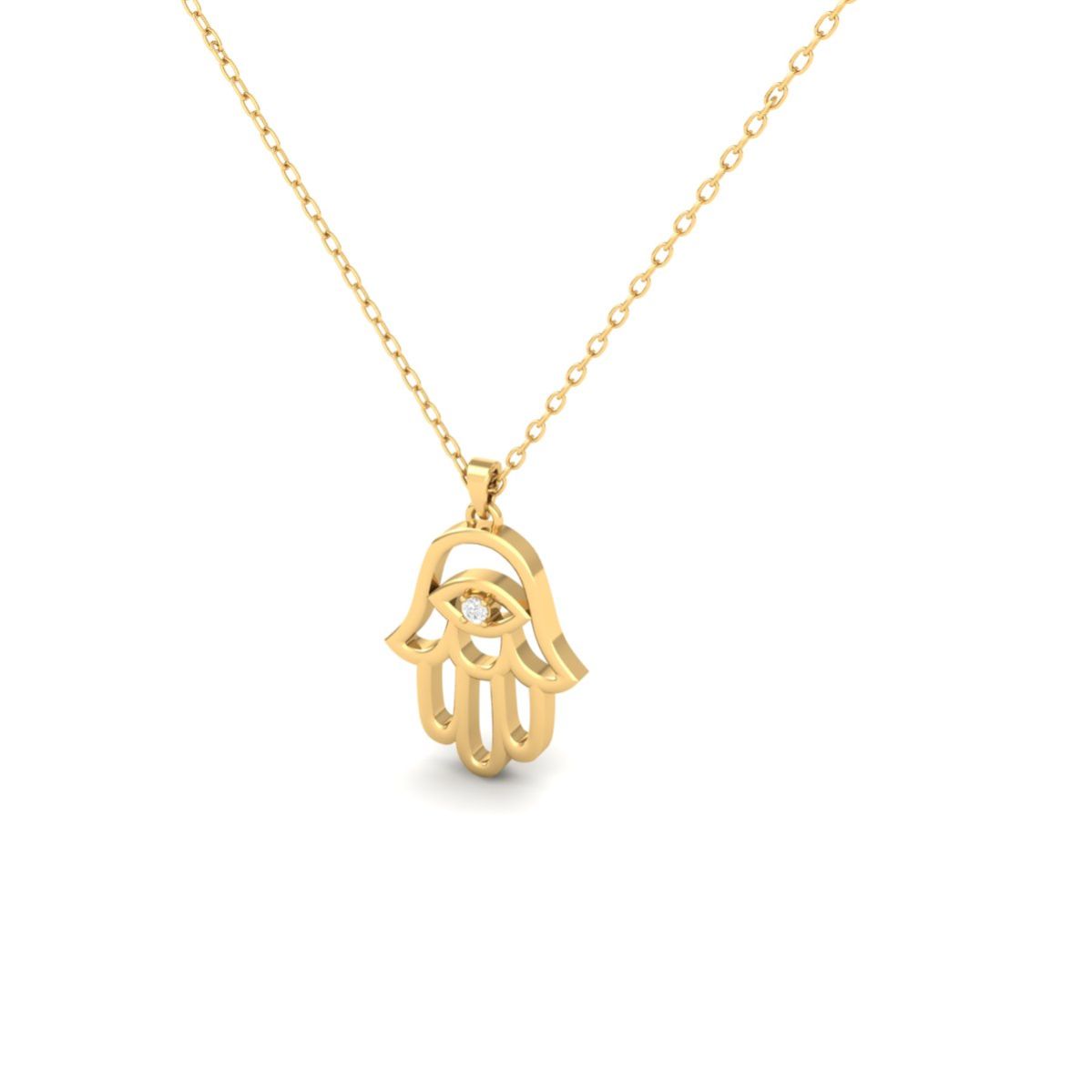 Hamsa Hand Moissanite ...