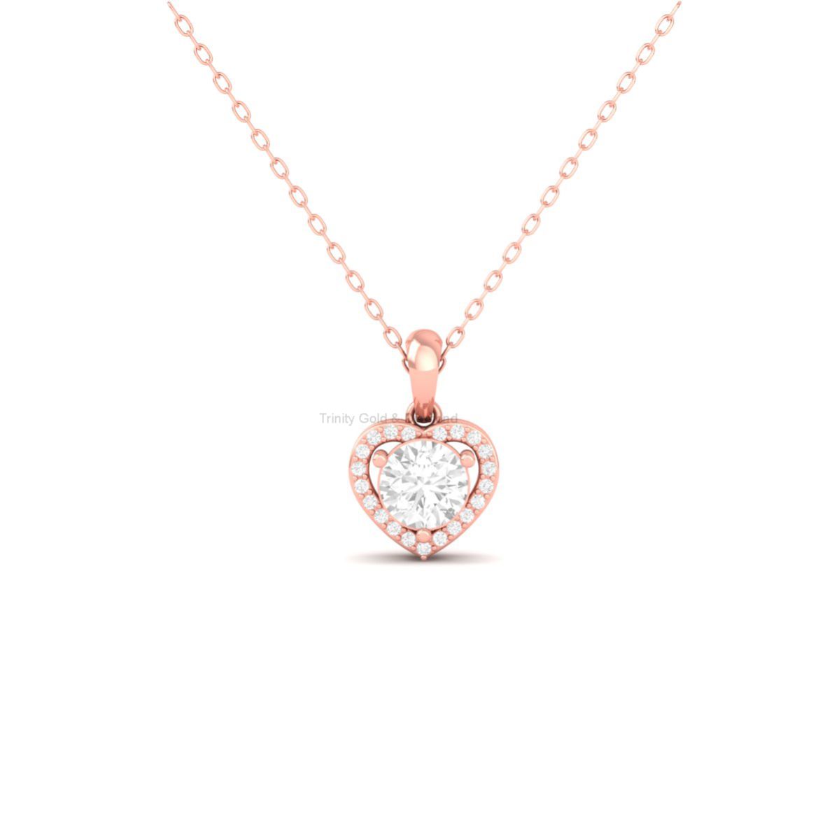 Heart Halo Moissanite ...