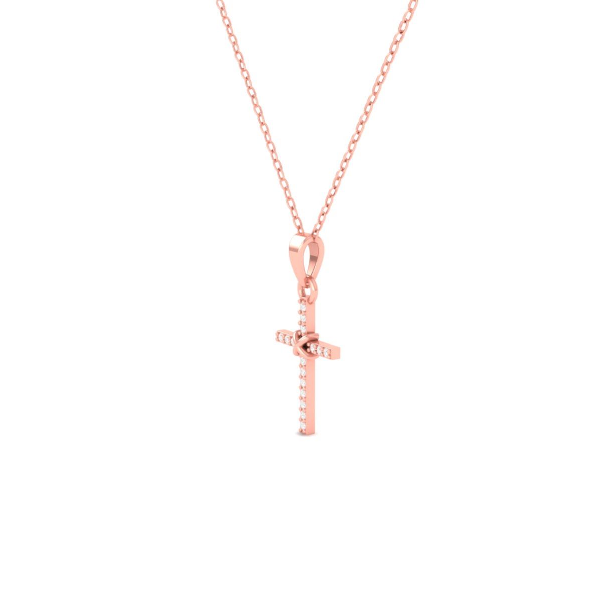 Moissanite Cross Penda...