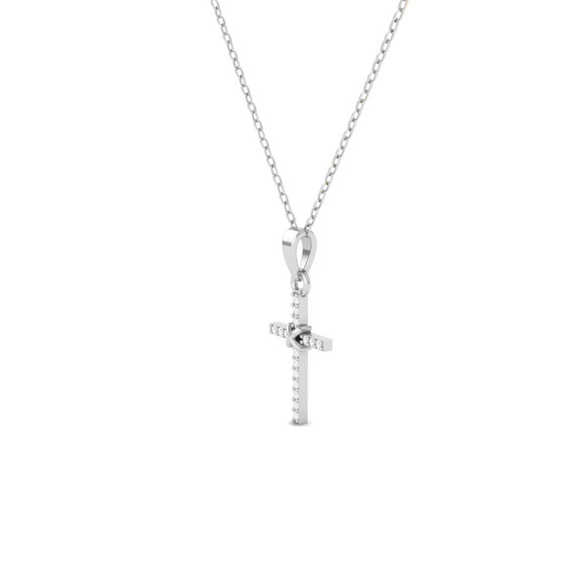 Moissanite Cross Penda...