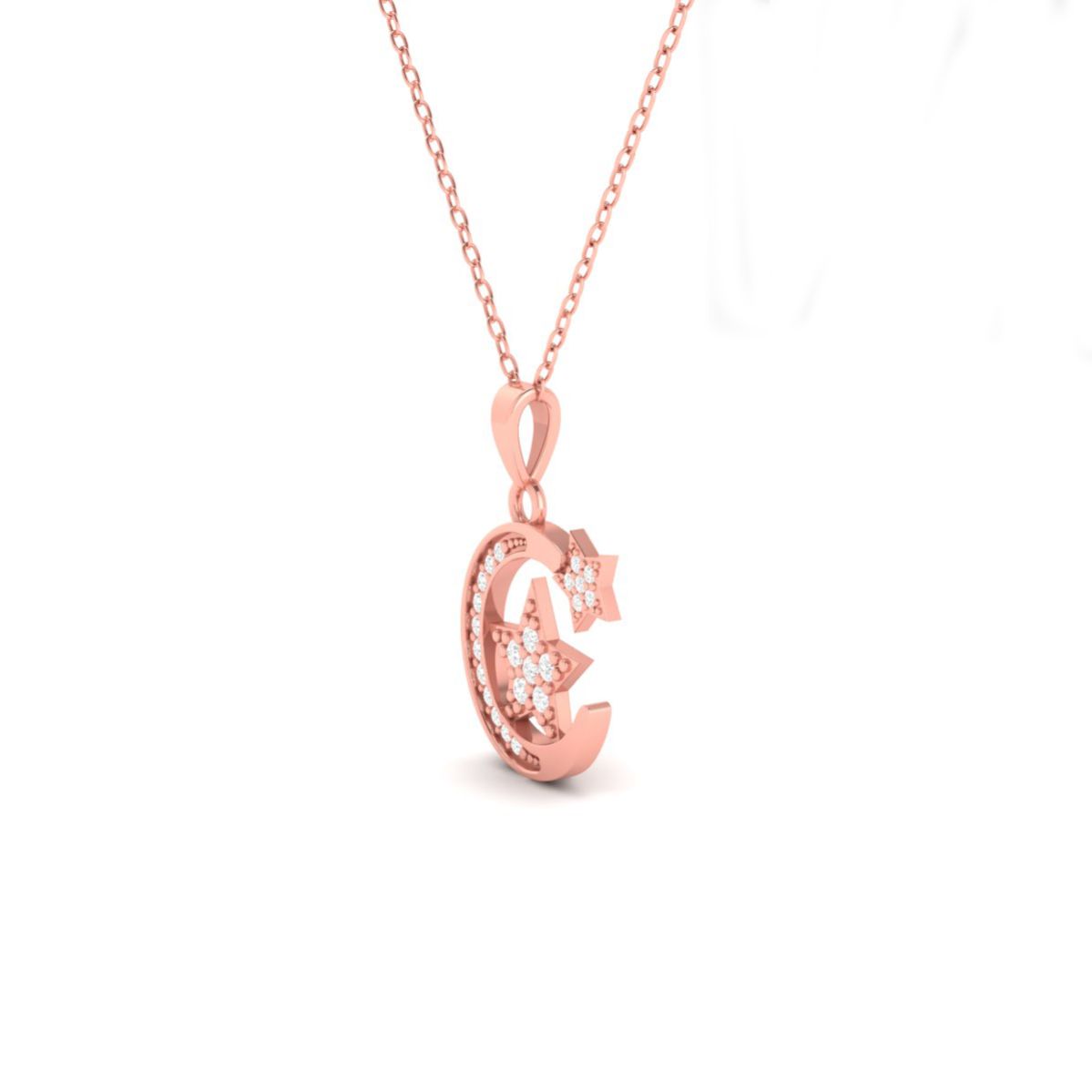 Moon and Star Pendant ...