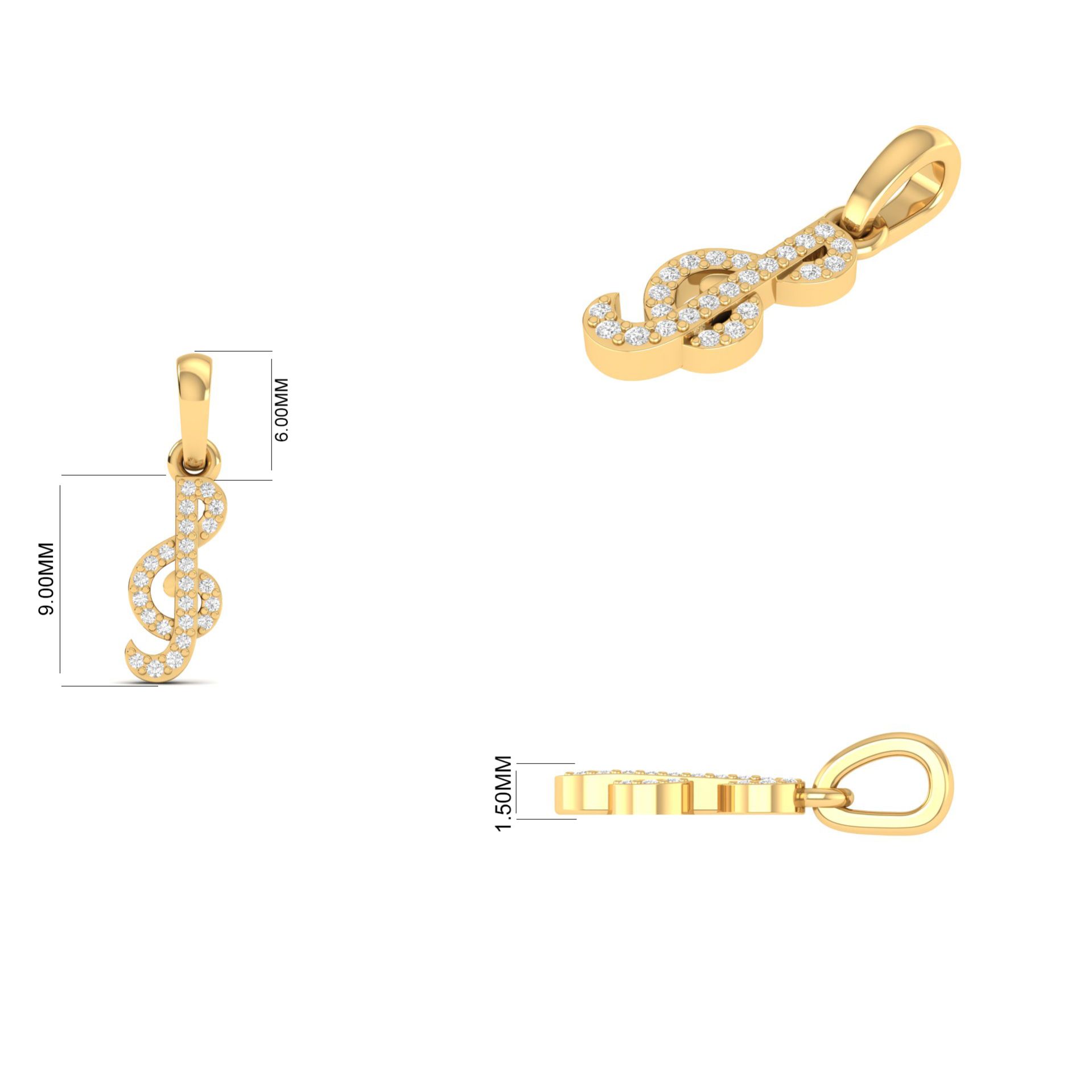 Musical Note Moissanit...