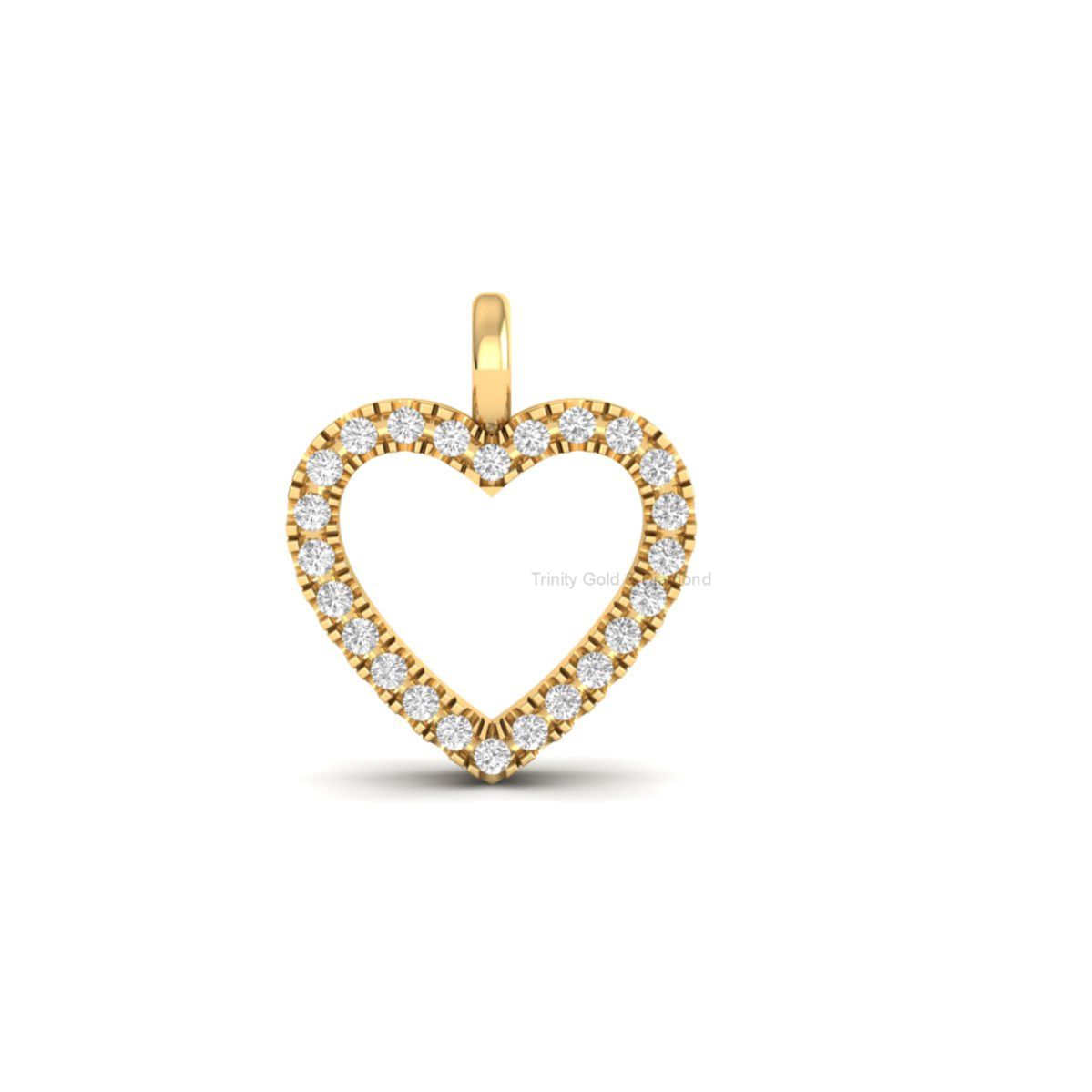 Open Heart Moissanite ...