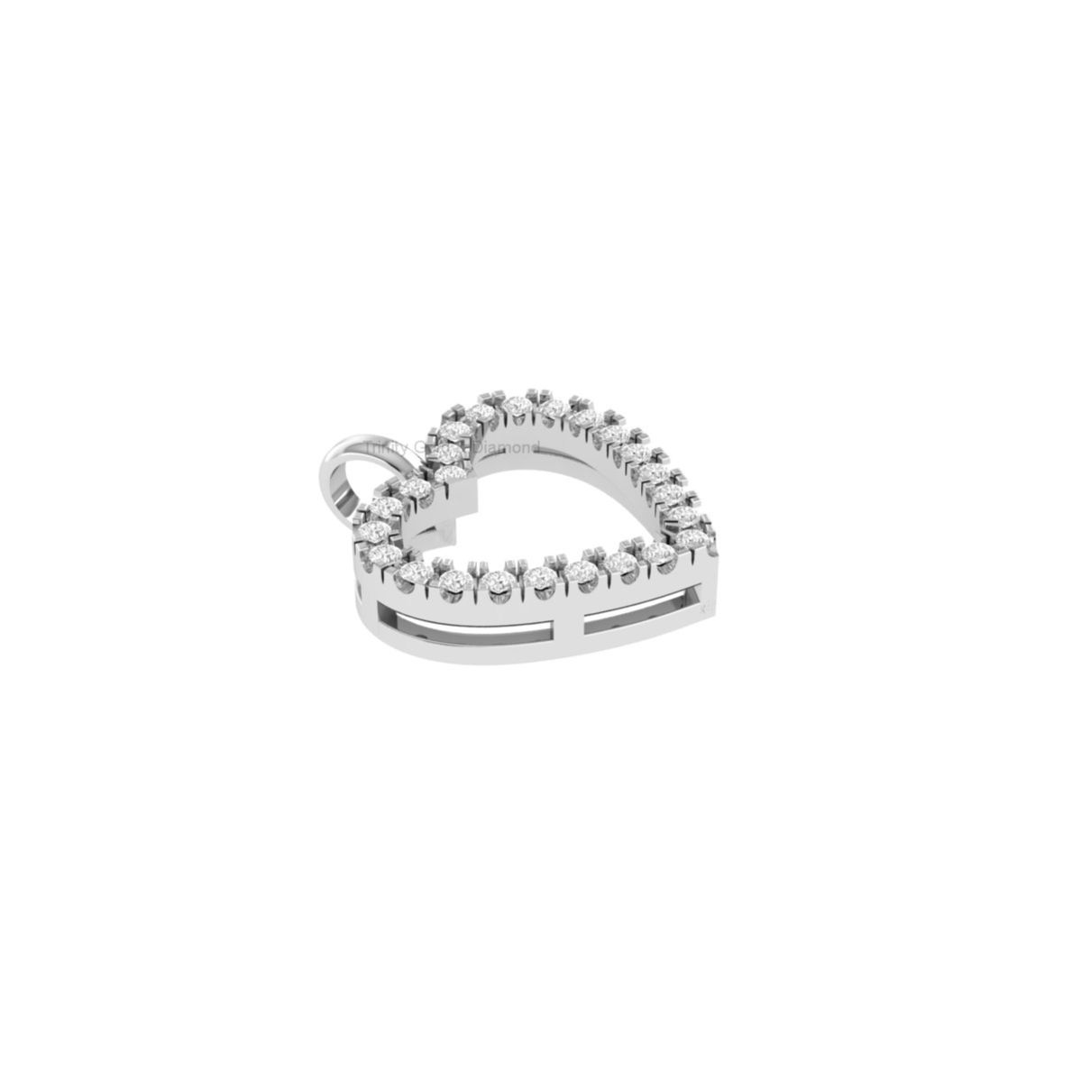 Open Heart Moissanite ...