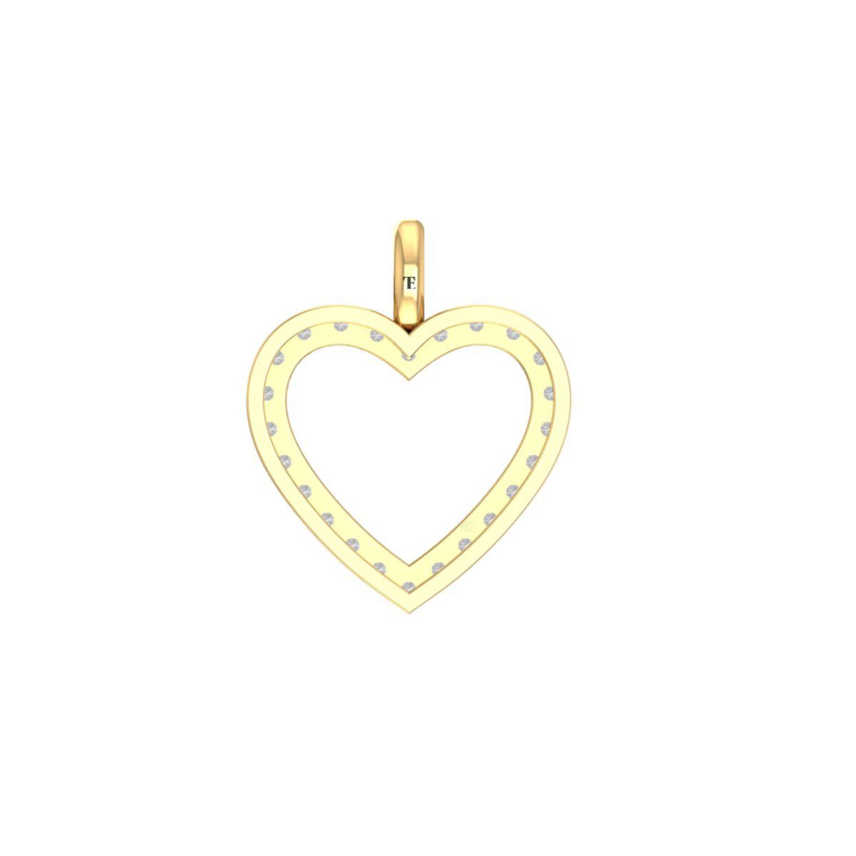 Open Heart Moissanite ...