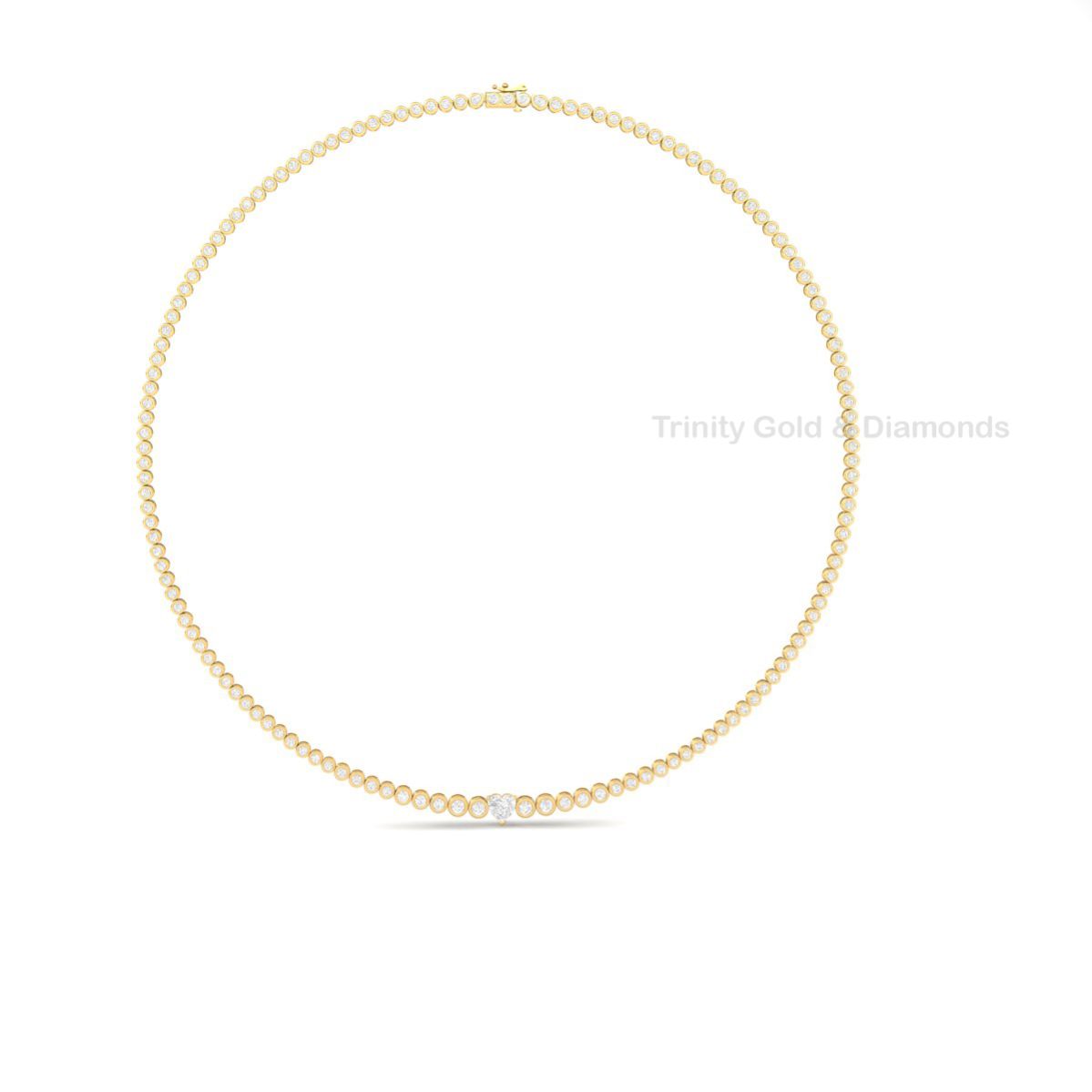 Heart Cut Moissanite T...