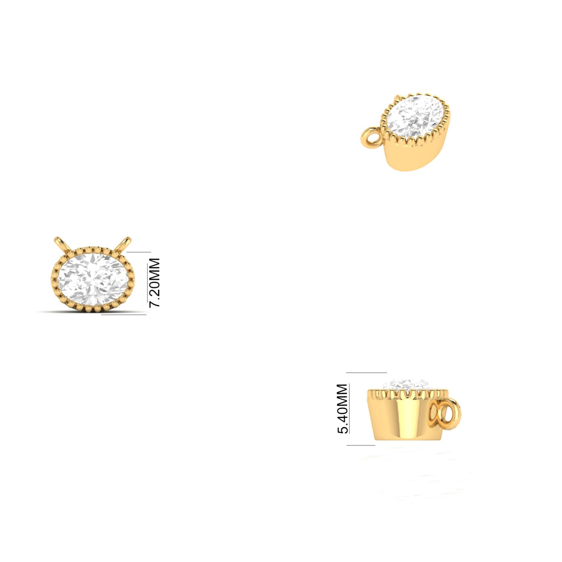 Oval Cut Moissanite So...