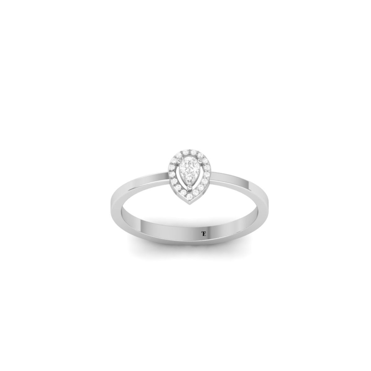 Pear Cut Halo Promise ...