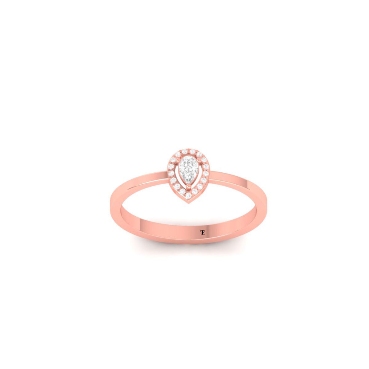 Pear Cut Halo Promise ...