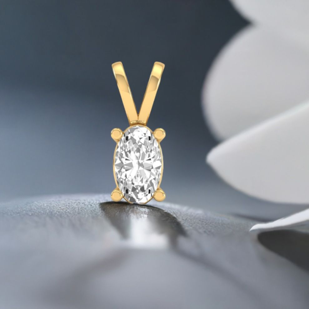 0.17CT Oval Moissanite...