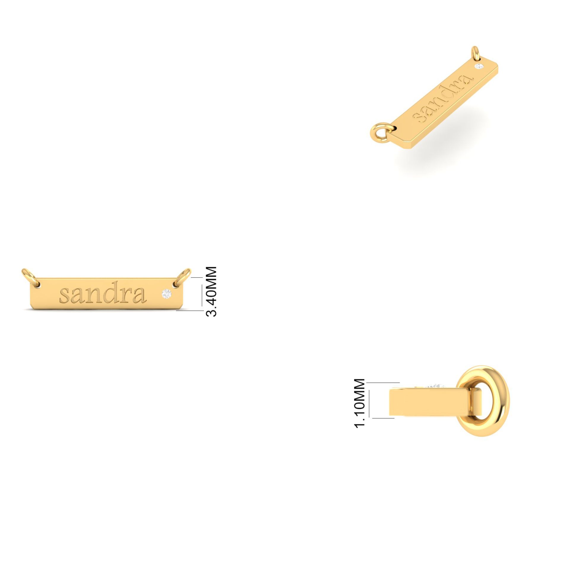 Personalized Gold Bar ...